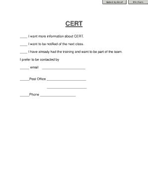 Fillable Online CERT WEB FORM Fax Email Print PdfFiller