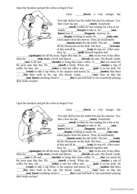 Simple Past Tense Funny Story English Esl Worksheets Pdf Doc