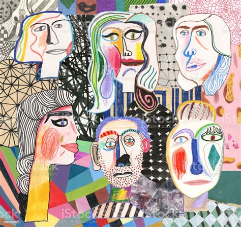 sekelompok  ilustrasi stok  gambar