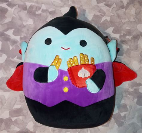 Nwt Squishmallow Halloween Vince The Vampire With Garlic Fries 12 Ebay