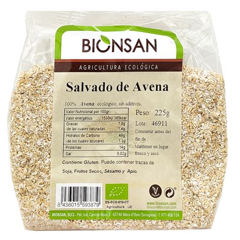 Salvado de Avena Ecológico de Proximidad 225gr Bionsan Bionsan