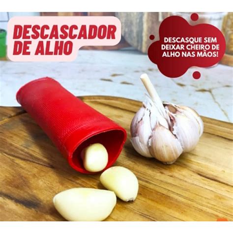 Descascador De Alho Em Silicone Shopee Brasil