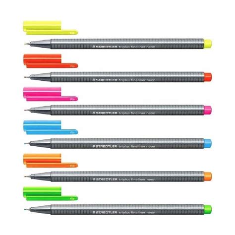 Kit Caneta Triplus Fineliner Neon Cores Staedtler