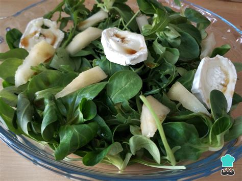 Ensalada con canónigos y rúcula Fácil