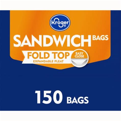 Kroger Fold Top Expandable Pleat Sandwich Bags Ct Fred Meyer