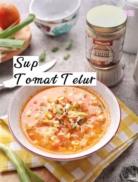Resep Sup Tomat Telur dari @friel_sit
