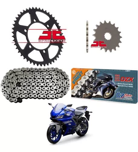 Kit Rela O Yamaha R Corr Cz Chains Dzx Jt Sprockets Parcelamento