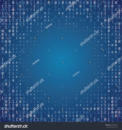 Binary Code Digital Technology Background Stock Vector Royalty Free