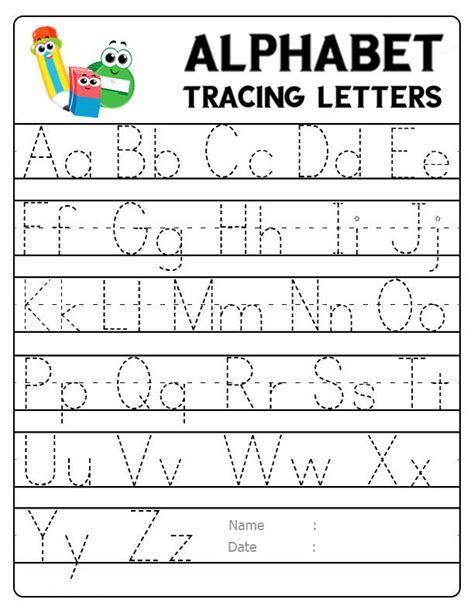 Printable Letter Tracing Preschool - Letter Tracing Worksheets