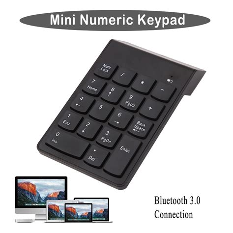 Aliexpress.com : Buy ABS 18 Keys Wireless Bluetooth 3.0 Mini Numeric Keypad Number Pad Digital ...