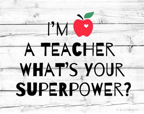 Im A Teacher Whats Your Superpower Svg Teachers Svg Teacher Etsy