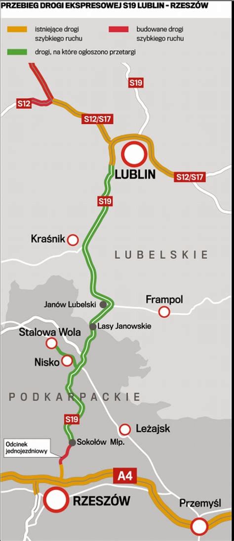 Ekspresówką z Lublina do Rzeszowa już za cztery lata ZDJĘCIA MAPA