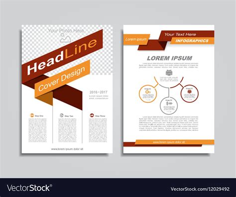 Brochure design layout Royalty Free Vector Image