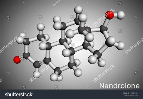 Nandrolone 19nortestosterone Nortestosterone Molecule Molecular Model