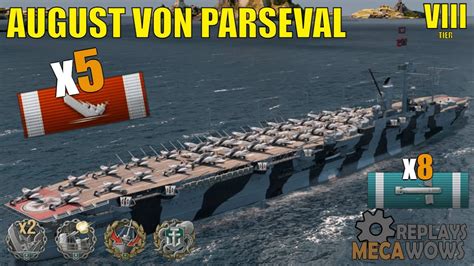 August Von Parseval 5 Kills 79k Damage World Of Warships Gameplay