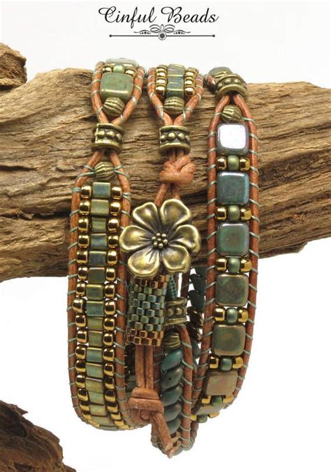 A Stylish Bohemian Bracelet This Bracelet Has 3 Sections And Features