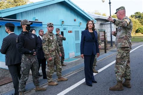 Vp Harris Caps Asia Trip With Stop At Dmz Dividing South And North Korea