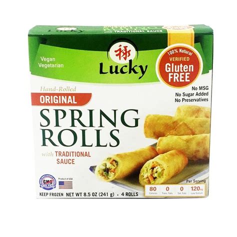 Lucky Foods Spring Rolls Veggie 4 Each Instacart