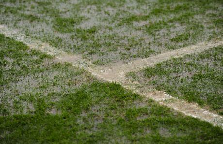 Water Logged Pitch R Costings Abbey Editorial Stock Photo Stock Image