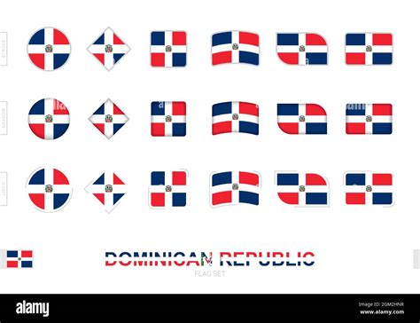 República Dominicana bandera fija banderas simples de la República