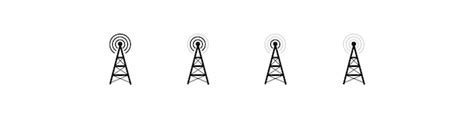 Antena Torre Icono Comunicaci N Antena Towerset Antena Torre Icono