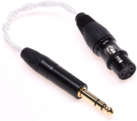 16 Cores Silver Plated Cable 14 635mm Male To 4 Pin Xlr Female Balan