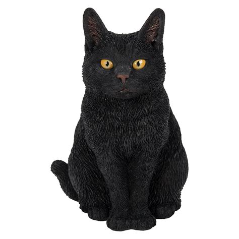 Vivid Arts Sitting Black Cat Garden Ornament Southwood Garden Centre