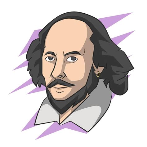 Hand Drawn William Shakespeare Vector Illustration Vector Art