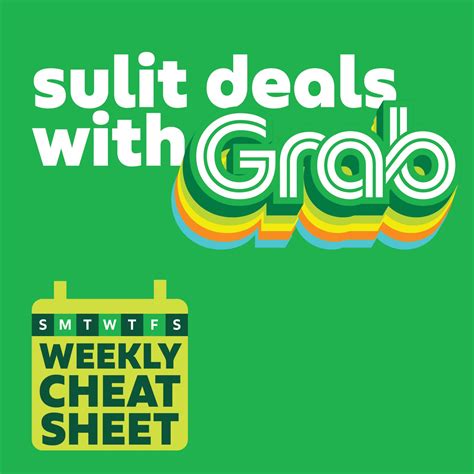 Grab - New week, new promos Grab promos 💚 Bookmark this...