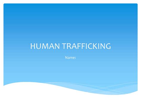 SOLUTION Human Trafficking Studypool