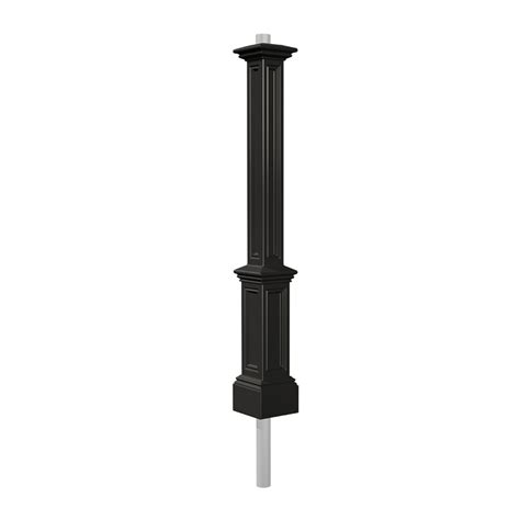 Shop Mayne Black 74 In Post Light Pole At