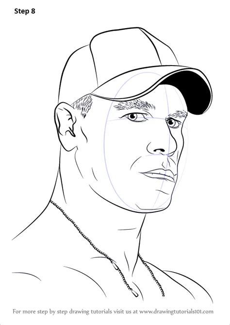 How to Draw John Cena (Wrestlers) Step by Step | DrawingTutorials101.com