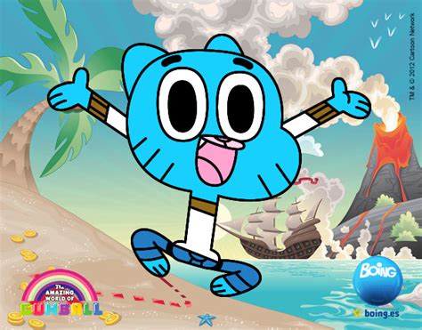 Dibujo De Gumball Feliz Pintado Por En El Día 22 10 15 A