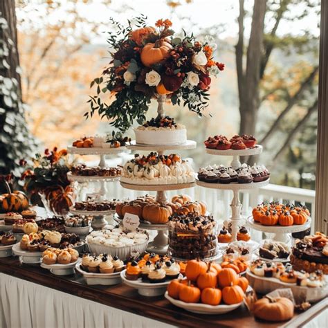 sweet fall wedding dessert table ideas tips  delight guests yeah