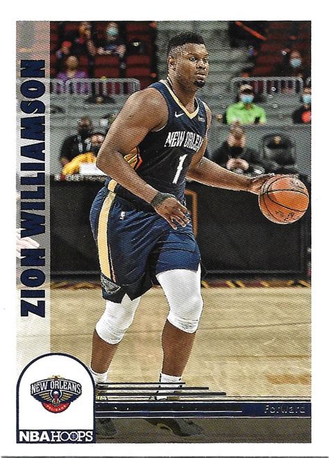 Zion Williamson 2022 23 NBA Hoops 296 New Orleans Pelicans Basketball Card