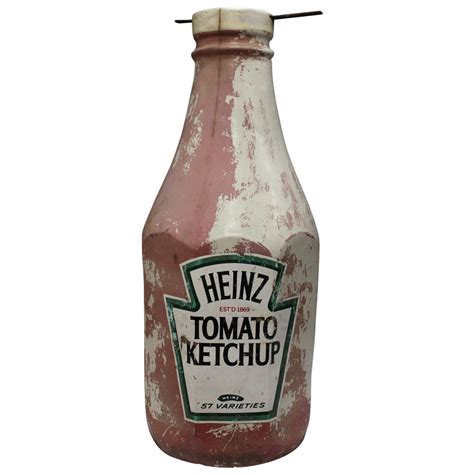 Over Three Foot Tall 1950s Advertising Heinz Ketchup Bottle Heinz