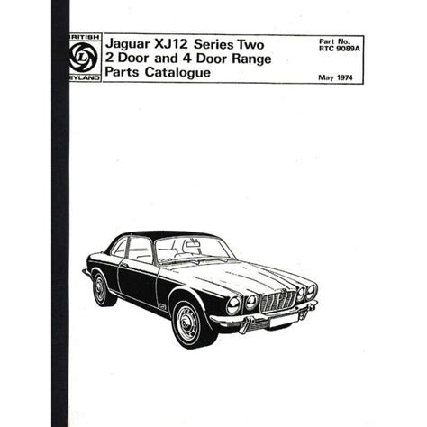 Parts Manual Xj12 Ser Ii Moss Motors