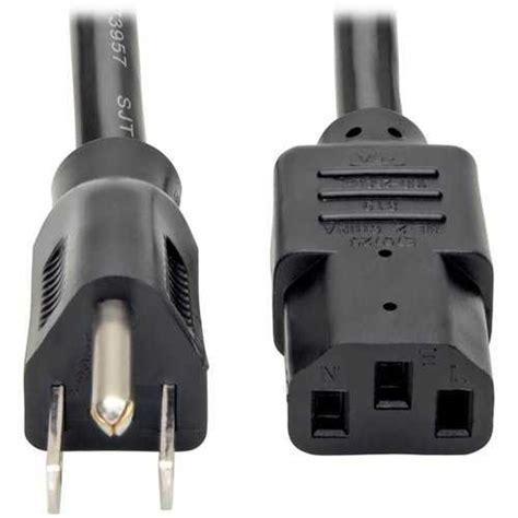 Tripp Lite P007 010 Desktop Computer Power Cord 5 15p To C13 Heavy