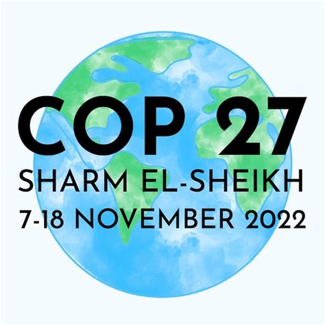 Cop 27 Sharm Elsheikh Egipto 718 Noviembre 2022 Banner De La