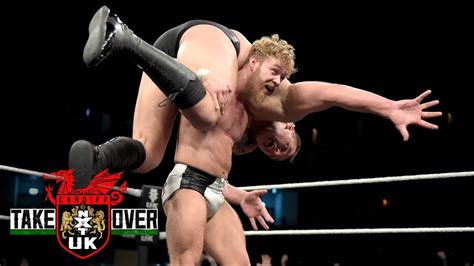 Tyler Bate Sends WALTER Crashing To The Arena Floor NXT UK TakeOver