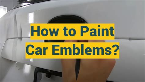 How To Paint Car Emblems Profypainter