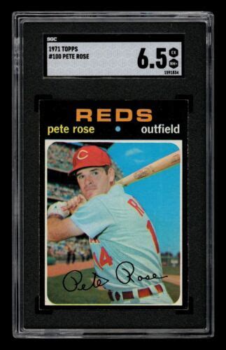 Topps Set Break Pete Rose Sgc Ex Nm Ebay