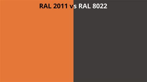 Ral 2011 Vs 8022 Ral Colour Chart Uk