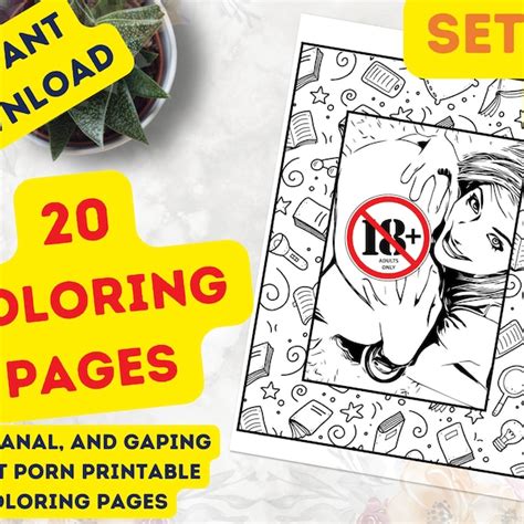 Nude Coloring Printable Etsy Denmark