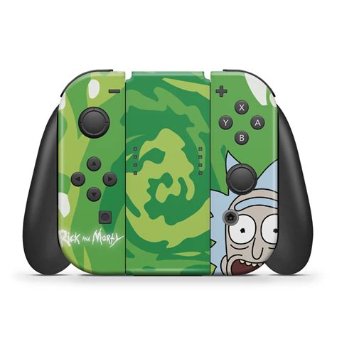 Kit Nintendo Switch Oled Skin E Capa Anti Poeira Rick And Morty Pop