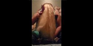 Loving Him With Her Hairjob Porn Videos