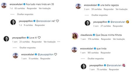 Isabelle Drummond e Enzo Celulari voltam a trocar comentários na web e