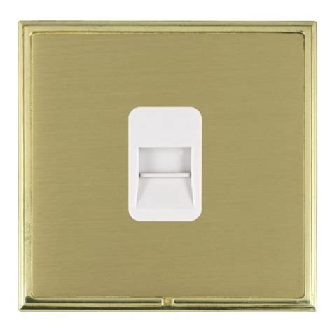 Hamilton Linea Scala Cfx Polished Brass Framesatin Brass Plate 1 Gang Telephone Master Socket