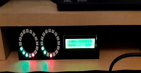 Vu Meter Neopixel And Lcd 16x2 3d Model