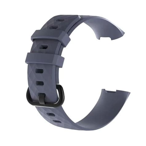 Fitbit Charge Silicon Band Adjustable Replacement Strap Blue Grey